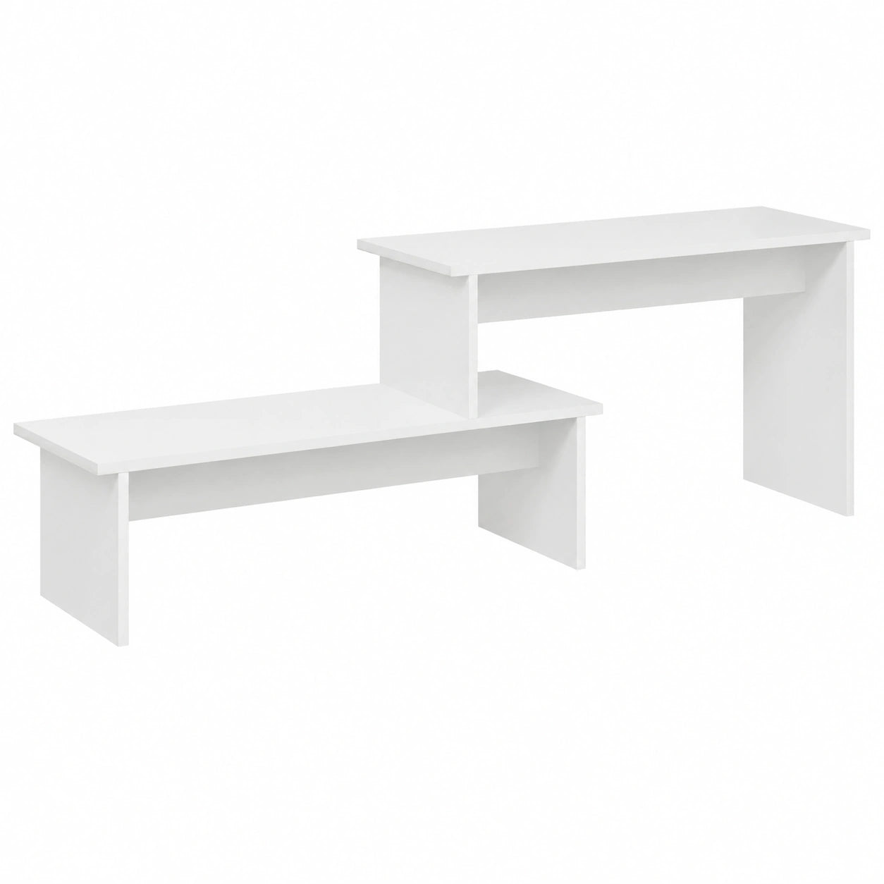 Mueble para TV de Madera Blanco 180x30x43 cm para Salón y Dormitorio