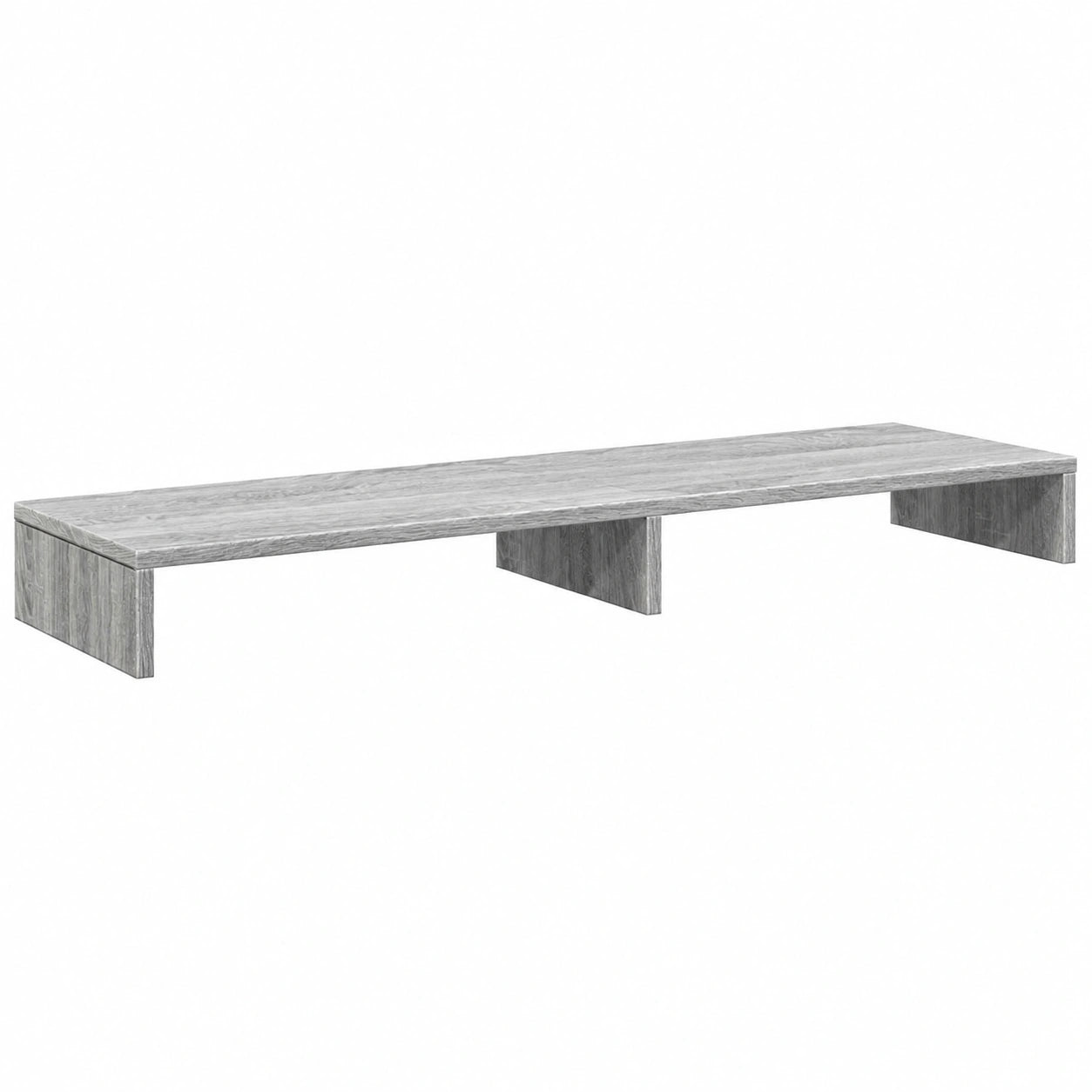 Estante para Monitor de Madera Compuesta Gris 100x27x10 cm
