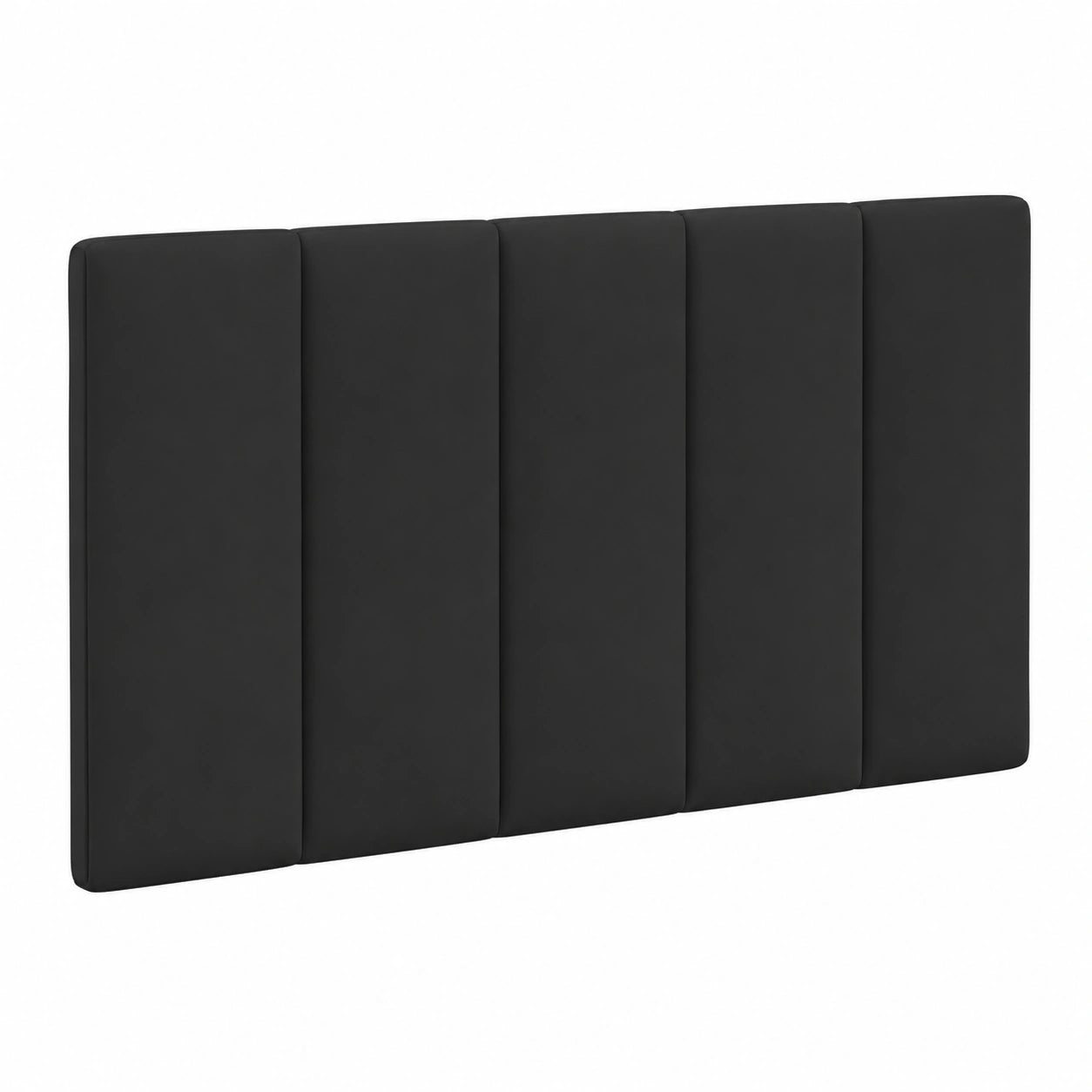 Cabecero Colgante Acolchado de Terciopelo Negro 90 cm para Dormitorio