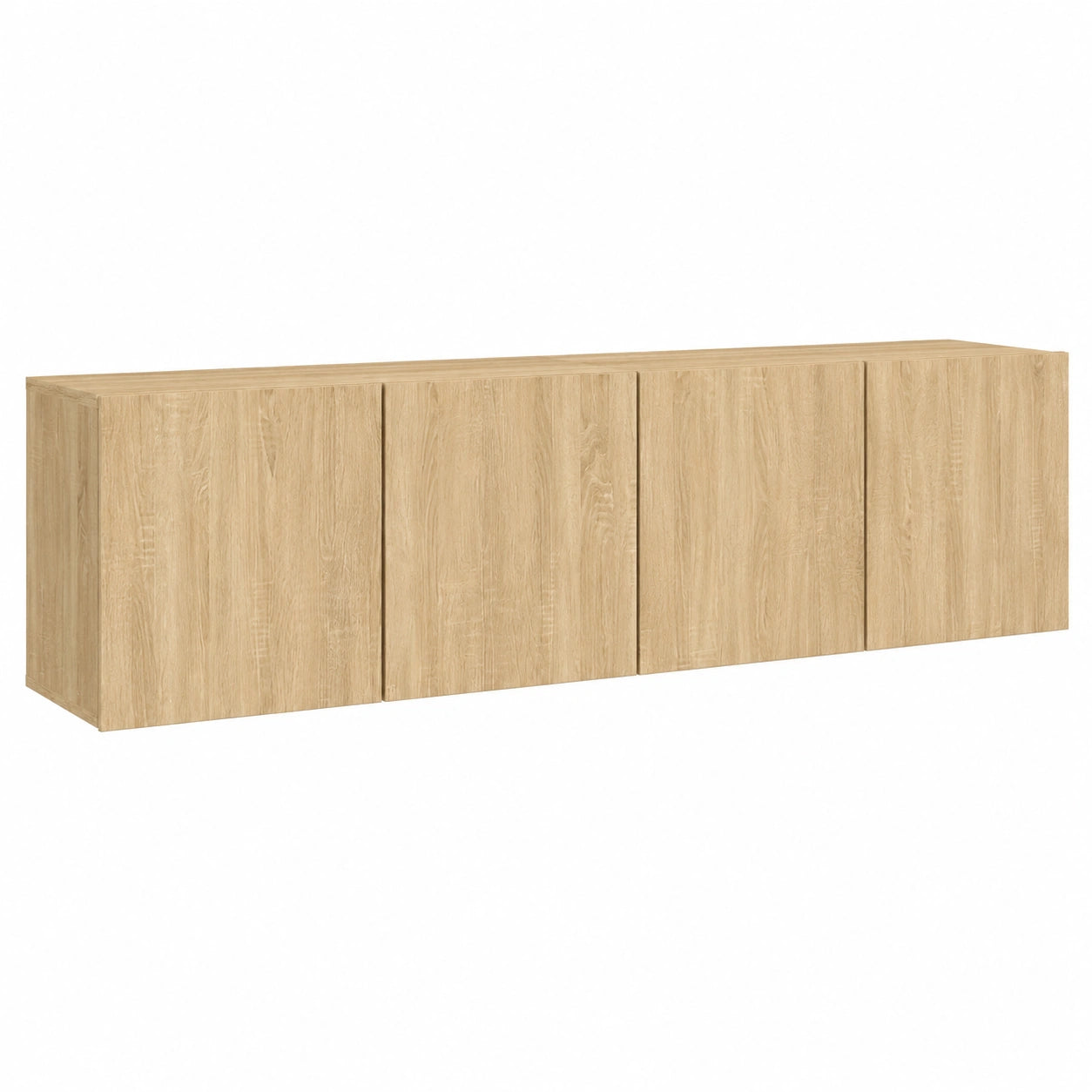 Conjunto de Muebles de Pared para TV en Roble Sonoma, 2 Unidades, 80x30x41 cm