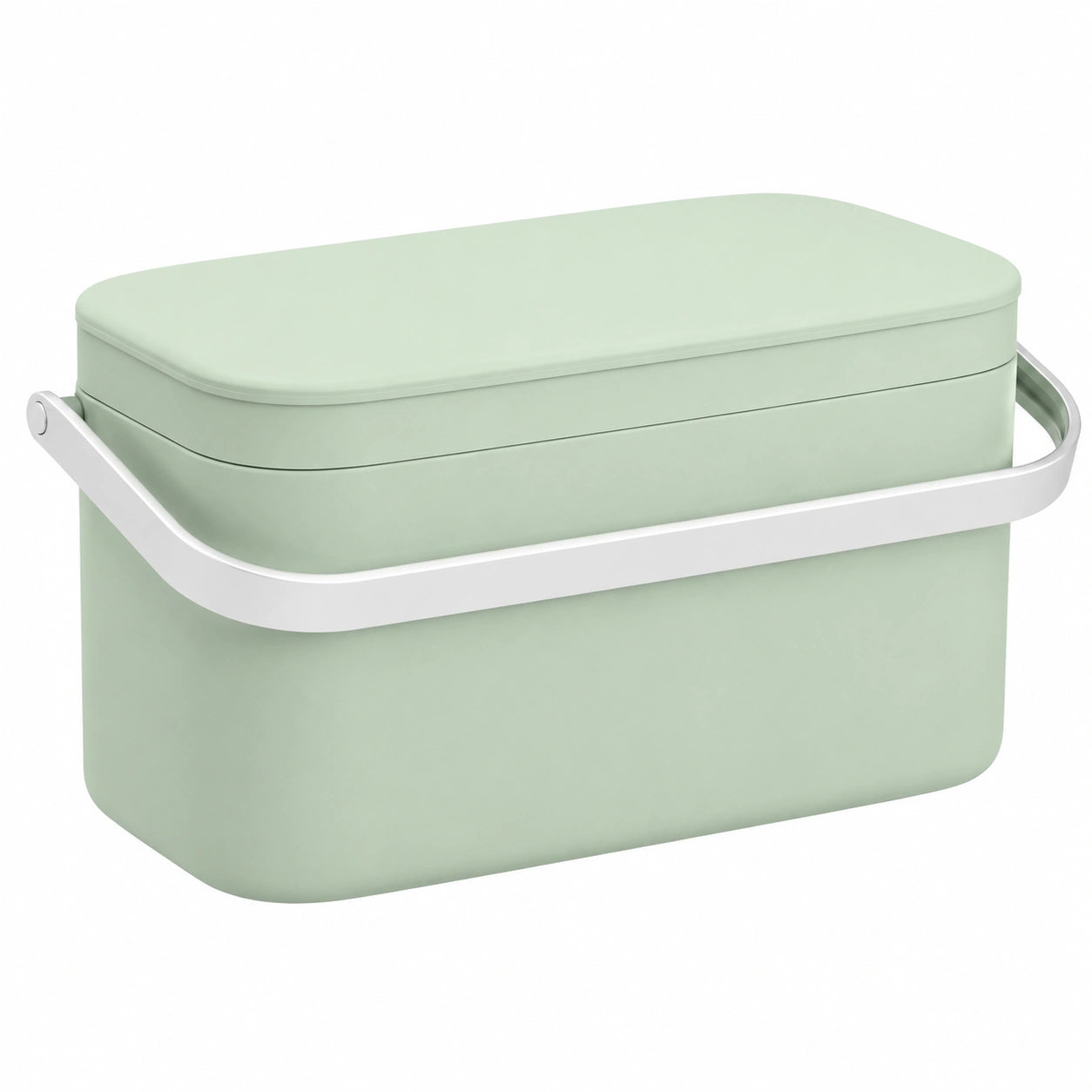 Brabantia - Cubo de Compostaje para Encimera - Acero Inoxidable - Reciclaje Sencillo - Verde Jade