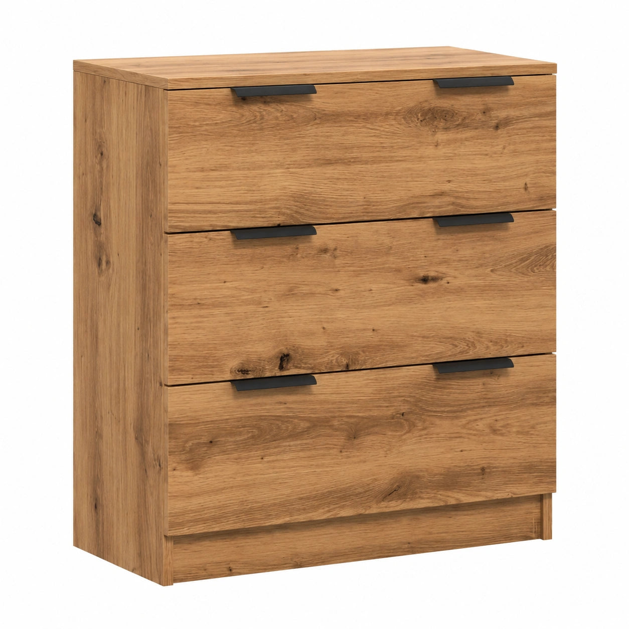 Aparador de Roble Artisan con Amplio Almacenamiento, 60x30x70 cm, Ideal para Comedor y Salón